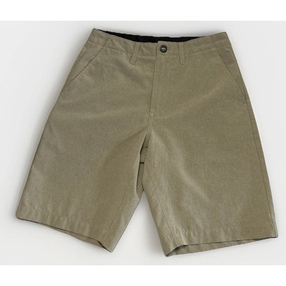 Boys Volcom surf & turf 4 way stretch Chino Shorts sz‎ 28 9" Inseam Clean